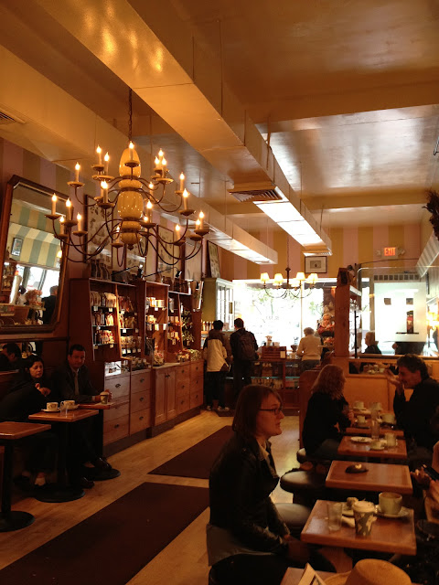 The interior of L.A. Burdick - Homemade Chocolate in Harvard Square Cambrdige, MA